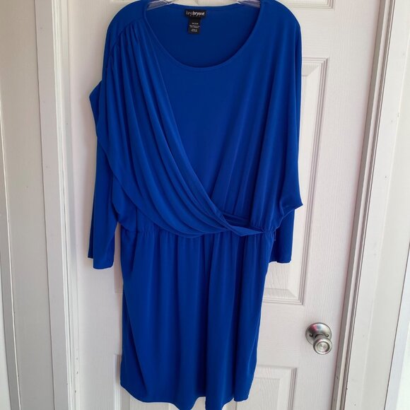 Lane Bryant Royal Blue Dress Long Sleeve Womens  Plus Size 18/20 - Picture 1 of 5